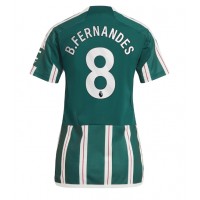 Dámy Fotbalový dres Manchester United Bruno Fernandes #8 2023-24 Venkovní Krátký Rukáv